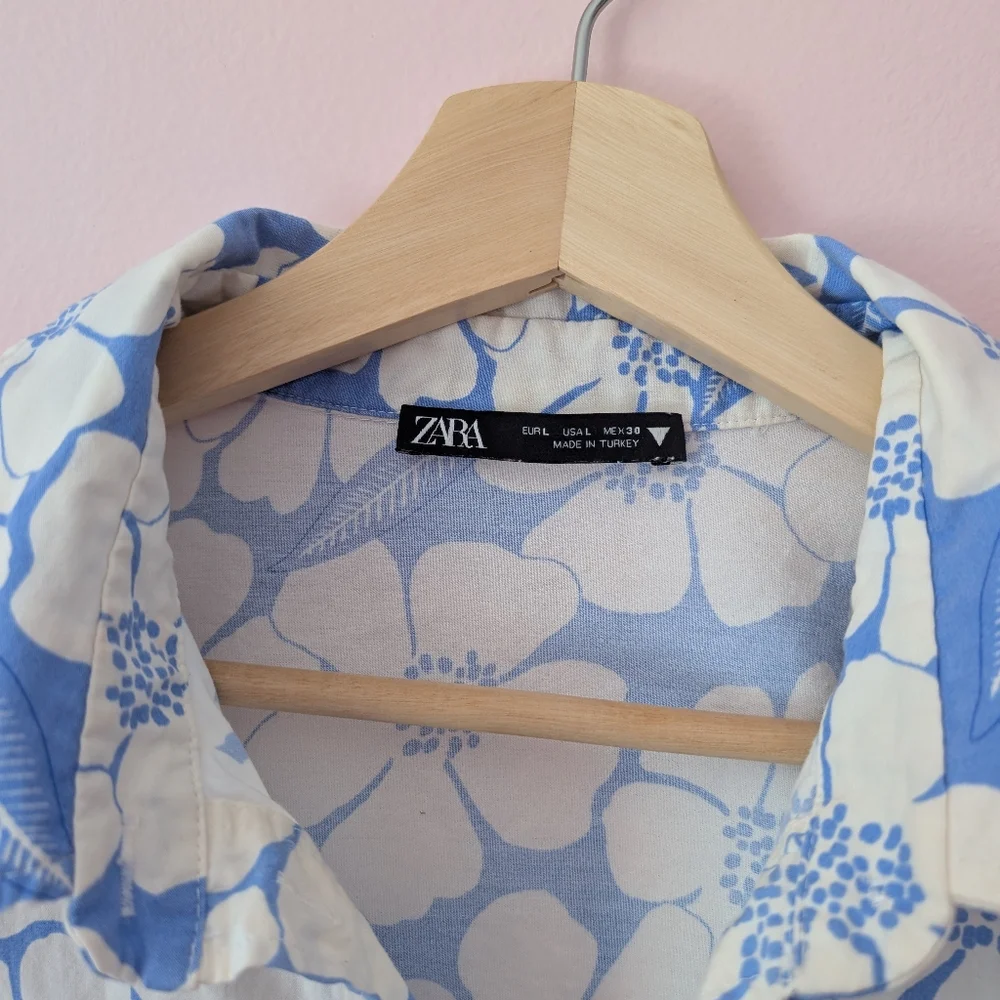 EUC Zara Crop Top Size Large - Picture 3 of 4